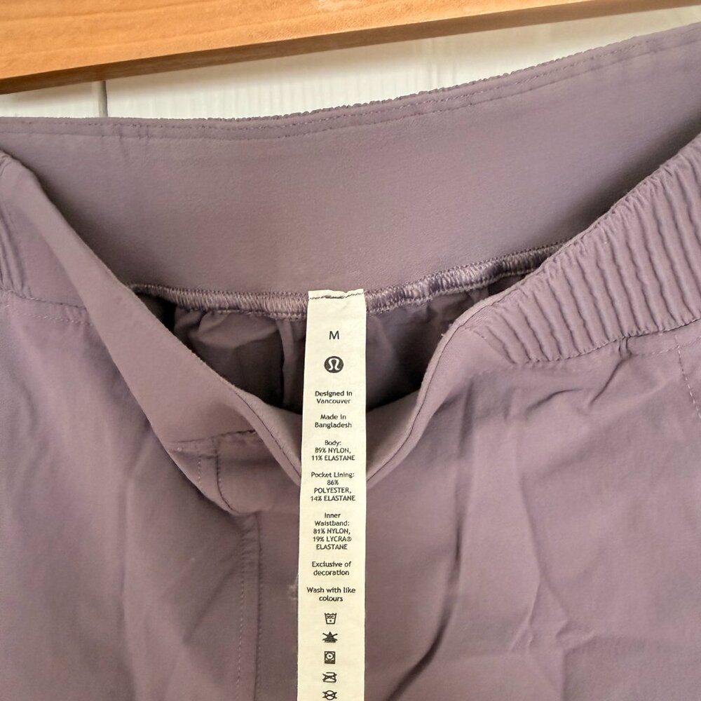 Lululemon Stretch Woven Relaxed-Fit High-Rise Short 4" - Purple Ash - Size M - Picture 8 of 8